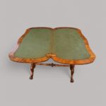 Victorian inlaid walnut card table - Image 5