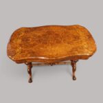Victorian inlaid walnut card table - Image 3