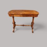 Victorian inlaid walnut card table - Image 4