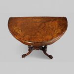 Victorian inlaid walnut card table - Image 10