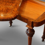 Victorian inlaid walnut cardtable Now Sold - Image 4