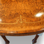 Victorian inlaid walnut cardtable Now Sold - Image 5