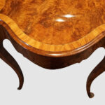 Victorian inlaid walnut centre table - Image 7