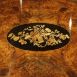 Victorian inlaid walnut centre table - Image 5