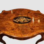 Victorian inlaid walnut centre table - Image 3