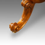 Victorian inlaid walnut clover top wine table - Image 5
