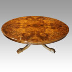 Victorian inlaid walnut coffee table
