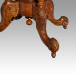 Victorian inlaid walnut coffee table - Image 6