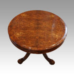 Victorian inlaid walnut coffee table - Image 4