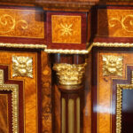 Victorian inlaid walnut credenza - Image 10