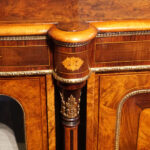 Victorian inlaid walnut credenza - Image 10