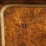 Victorian inlaid walnut credenza - Image 6