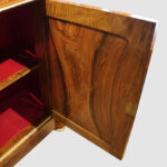Victorian inlaid walnut credenza - Image 7