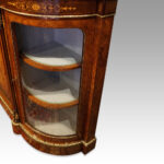 Victorian inlaid walnut credenza - Image 8