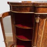 Victorian inlaid walnut credenza - Image 8