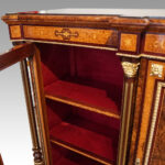 Victorian inlaid walnut credenza - Image 7