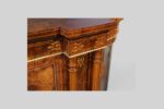 Victorian inlaid walnut credenza - Image 4