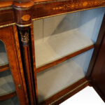 Victorian inlaid walnut credenza - Image 7
