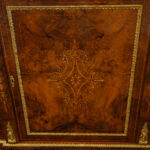 Victorian inlaid walnut credenza - Image 9