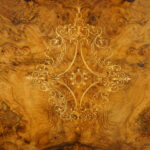 Victorian inlaid walnut credenza - Image 10