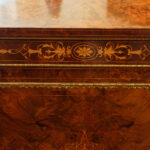 Victorian inlaid walnut credenza - Image 8