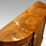 Victorian inlaid walnut credenza - Image 2