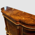 Victorian inlaid walnut credenza - Image 17