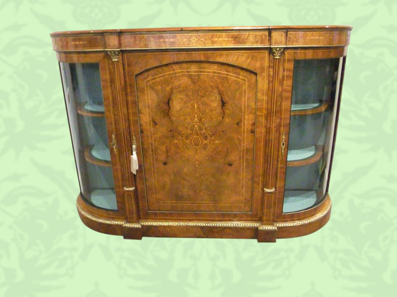 Victorian-inlaid-walnut-credenza.jpg Victorian Inlaid Walnut Credenza NOW SOLD - Image 1