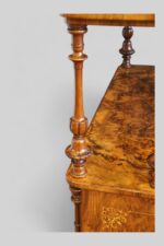 Victorian inlaid walnut music cabinet - Image 12