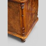 Victorian inlaid walnut music cabinet - Image 11