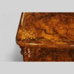 Victorian inlaid walnut music cabinet - Image 7