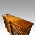 Victorian inlaid walnut flat front credenza - Image 15