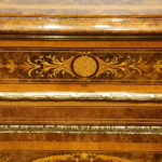 Victorian inlaid walnut flat front credenza - Image 8