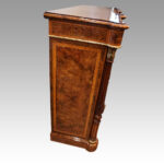 Victorian inlaid walnut flat front credenza - Image 6