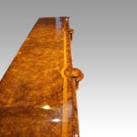 Victorian inlaid walnut flat front credenza - Image 3
