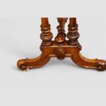 Victorian Inlaid Burr Walnut Combined Games and Work Table with Chess and Backgammon Boards - Image 8
