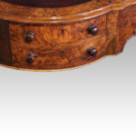 Victorian inlaid walnut kidney desk - Image 11