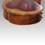 Victorian inlaid walnut kidney desk - Image 10