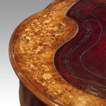 Victorian inlaid walnut kidney desk - Image 8
