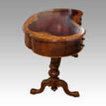 Victorian inlaid walnut kidney desk - Image 3