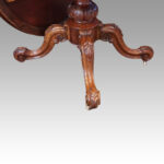 Victorian inlaid walnut loo table - Image 7