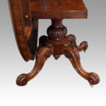 Victorian inlaid walnut loo table - Image 8
