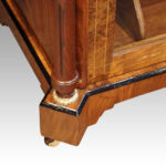 Victorian inlaid walnut music cabinet - Image 8