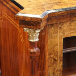 Victorian inlaid walnut music cabinet - Image 7