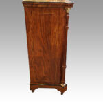 Victorian inlaid walnut music cabinet - Image 3