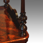 Victorian inlaid walnut music cabinet whatnot - Image 4