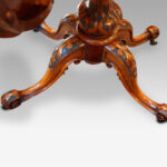 Victorian inlaid walnut oval centre table - Image 10