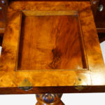 Victorian inlaid walnut oval centre table - Image 8