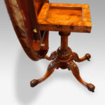 Victorian inlaid walnut oval centre table - Image 2