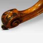 Victorian inlaid walnut oval centre table - Image 5